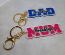Acrylic Name Keyrings