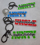 Acrylic Name Keyrings