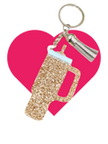 40oz Glitter Tumbler Keychain