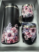 Sublimation Wine Bottle and Tumbler GIft Set