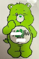 UV Direct to Transfer 16 oz wraps Care Bear Swear Bears - ADULTS ONLY