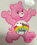 UV Direct to Transfer 16 oz wraps Care Bear Swear Bears - ADULTS ONLY