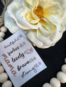 UV DTF MOTHER/MAMA/MUM DECALS