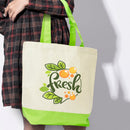 Large colourful cotton totes
