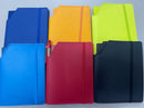 A6 leatherette notebook with matching notebook