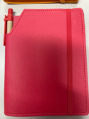 A6 leatherette notebook with matching notebook