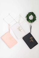 Safiano PU Leather Pouches